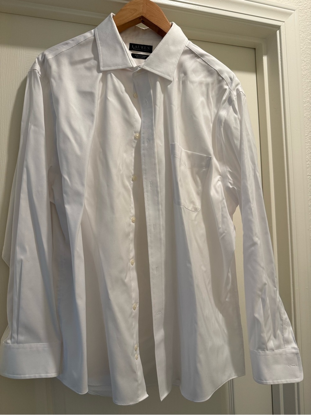 Lauren Ralph Lauren White Button-Front Dress Shirt